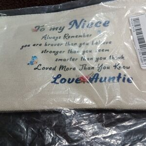 Cream Inspirational Pouch for Niece